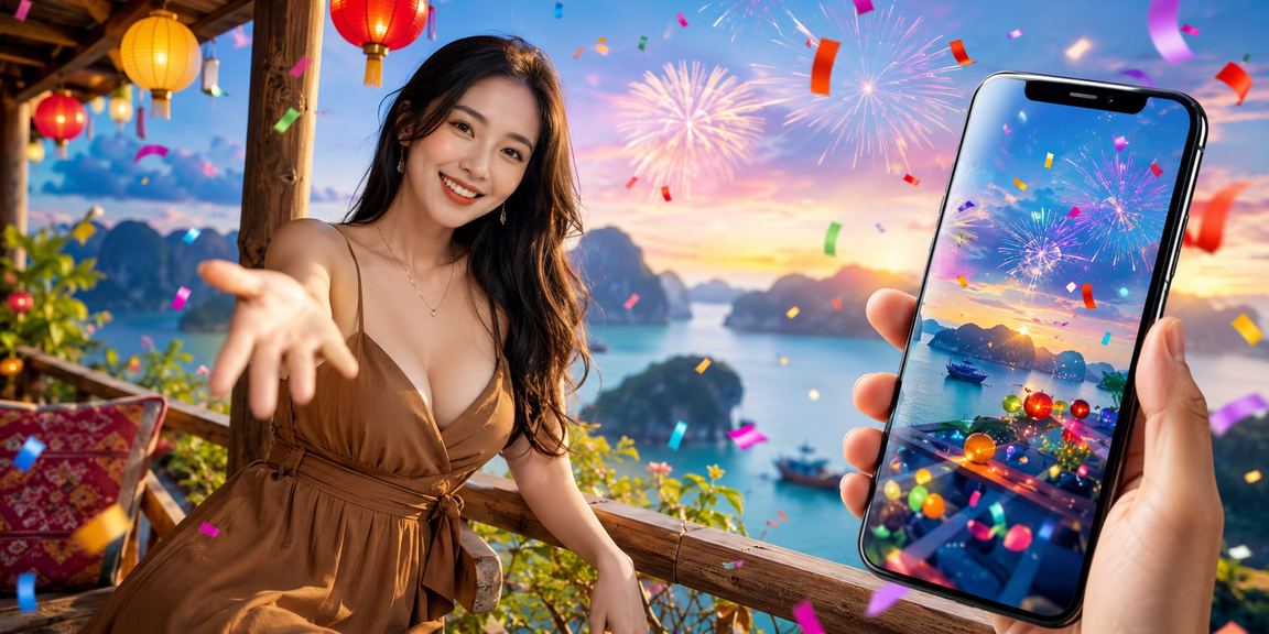 Người dùng tại Sa Pa trải nghiệm nền tảng 552 trên điện thoại bên ly cà phê sáng